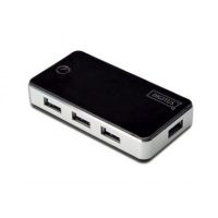 Hub USB DIGITUS USB 2.0 7 Portów Czarny 