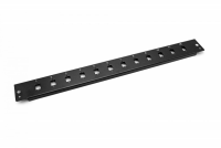 Płyta czołowa do światłowodowego panelu krosowego (DN-96200-BL-P) 12x LC duplex 1U czarny 