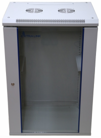 EXTRALINK 15U 600X600 WALL-MOUNTED RACKMOUNT CABINET GRAY 