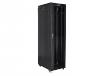 SZAFA INSTALACYJNA RACK STOJĄCA 19 47U 800X1000 CZARNA DRZWI SZKLANE LCD LANBERG (FLAT PACK) 