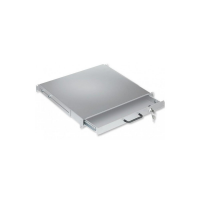 Szuflada do szaf Rack 19 1U z zamkiem, 416mm, szara 