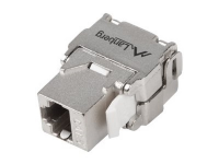 Moduł keystone gniazdo beznarzędziowy RJ45 - LSA FTP kat.6 180 stopni do puszki montażowej 