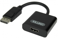 Adapter UNITEK DisplayPort (M) - HDMI (F) USB - HDMI Y-5118DA 