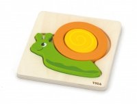 Viga 59931 Pierwsze puzzle maluszka - ślimak (box) 