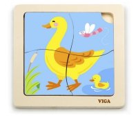 Viga 51314 Puzzle na podkładce - Kaczuszka 