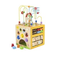 Viga 44591 Kostka edukacyjna 5w1 z labiryntem przestrzennym 