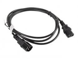 Kabel zasilający LANBERG IEC 60320 C13 1.8m. CA-C13E-10CC-0018-BK