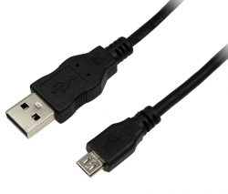 Kabel USB LOGILINK microUSB 2.0 typ B (wtyk) 1