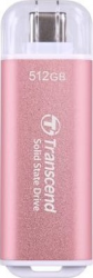 TRANSCEND TS512GESD300P (512 GB /Różowy )