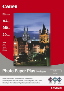 Papier CANON Photo Paper Plus Semi-gloss 260g 10 x 15 cm SG-201 1686B015