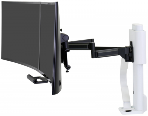 ERGOTRON Trace Dual Monitors, Panel Clamp, Bright 45-631-216 Uchwyt stołowy