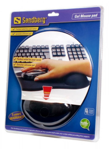 Sandberg podkładka żelowa Gel Mousepad with Wrist Rest