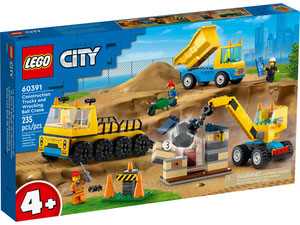 LEGO City Ciężarówki i dźwig z kulą wyburzeniową 60391
