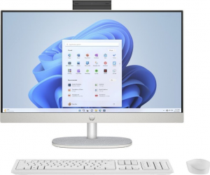 Komputer All-in-One HP 24-cr0015nw (uszkodzone opakowanie) (23.8/I3-N300/integ/8GB/SSD256GB/W11H/Biało-srebrny)