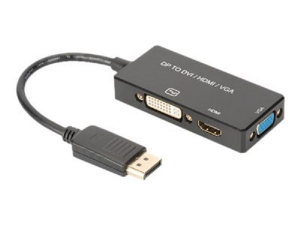 Adapter ASSMANN AK-340418-002-S DisplayPort - HDMI+DVI+VGA