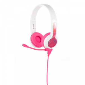Słuchawki z Mikrofonem dla Dzieci 3+ 85dB StudyBuddy Pink