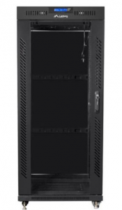 SZAFA INSTALACYJNA RACK STOJĄCA 19 37U 800X1000 CZARNA DRZWI SZKLANE LCD LANBERG (FLAT PACK) V2