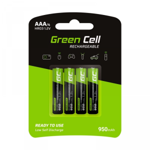Baterie GREEN CELL NiMH AAA 950mAh 4 szt. GR03