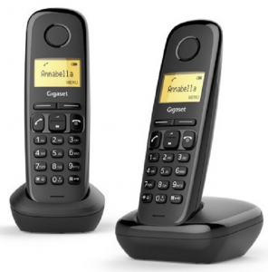 Telefon DECT A170 DUO Czarny