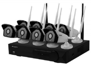 Zestaw do monitoringu rejestrator NVR 8 kanałowy WiFi + 8 kamer  IP WiFi 2Mpx z akcesoriami