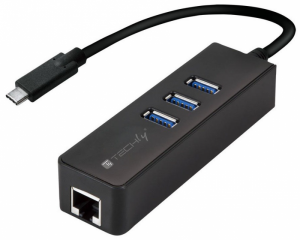 Hub USB TECHLY IDATA USB-ETGIGA-3C2