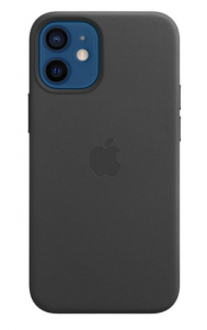 Skórzane etui z MagSafe do iPhone'a 12 mini -czarne