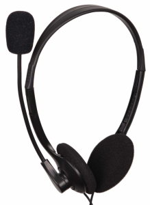 Słuchawki z mikrofonem GEMBIRD MHS-123 Czarny Czarny