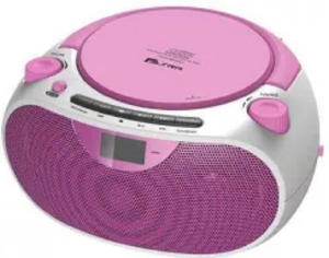 Radiomagnetofon z CD ELTRA Masza 2 USB/CD Różowy
