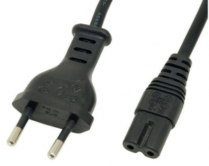 Kabel zasilający GEMBIRD Euro (2pin) (wtyk)- Euro 8 (2pin) (gniazdo) 1.8m. PC-184-VDE