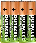 Baterie DURACELL AAA (LR03, R03, 24A, MN2400, AM4, UM4, HP16) 750mAh 4 szt. Rechargable Precharged 750mAh B4