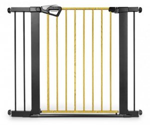 Milly Mally Bramka zabezpieczająca Barierka na schody z rozszerzeniami Guardy 104 Black Natural