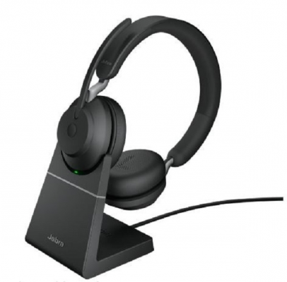 Słuchawki bezprzewodowe JABRA Evolve2 65 Stand Link380a MS Stereo (Czarny)