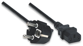 Kabel zasilający MANHATTAN C13 - C14 1.8m. 300148