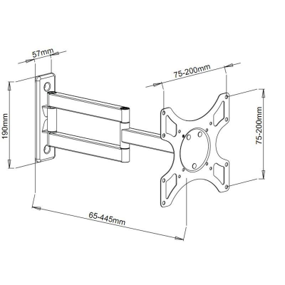 Uchwyt do TV TECHLY 301450 (nośność 25kg /19 - 37 cali)