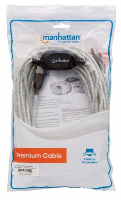 KABEL USB MANHATTAM  2.0 A-B M/M 11M AKTYWNY 510424