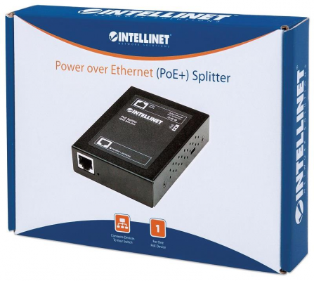 Intellinet Splitter PoE+ IEEE 802.3at/af 5/7,5/9/12 V