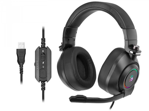 Słuchawki z mikrofonem A4TECH A4TSLU46786 Czarny