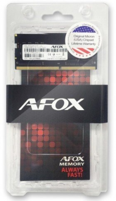 Pamięć AFOX (SODIMM/DDR4/8 GB/2666MHz/1.2V/SINGLE)