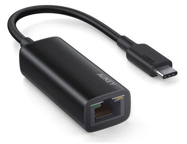 Karta sieciowa przewodowa AUKEY Karta sieciowa CB-A30 aluminiowa USB-C Gigabit 10/100/1000 Mbps RJ45 | 1 Gb/s | USB 3.0 Typ C | 