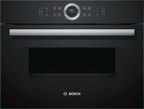 Piekarnik z kuchenką mikrofalową Do zabudowy w słupku BOSCH Serie 8 CMG 633BB1