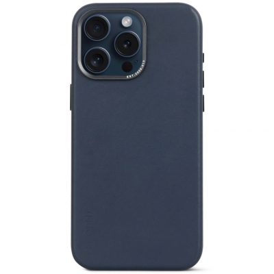 Decoded – skórzana obudowa ochronna do iPhone 15 Pro Max kompatybilna z MagSafe (ture navy)