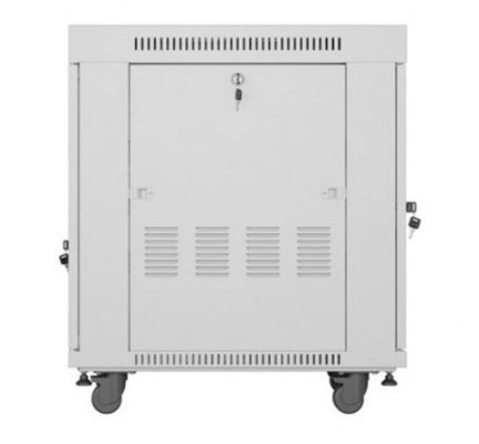SZAFA INSTALACYJNA RACK STOJĄCA 19&quot; 15U 600X800 SZARA DRZWI SZKLANE LCD LANBERG (FLAT PACK) V2