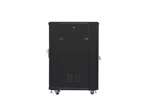 SZAFA INSTALACYJNA RACK STOJĄCA 19&quot; 22U 600X800 CZARNA DRZWI PERFOROWANE LANBERG (FLAT PACK)