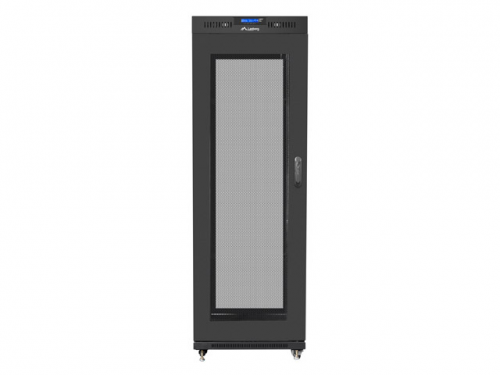 SZAFA INSTALACYJNA RACK STOJĄCA 19&quot; 37U 600X800 CZARNA DRZWI PERFOROWANE LCD LANBERG (FLAT PACK)