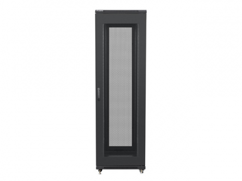 SZAFA INSTALACYJNA RACK STOJĄCA 19&quot; 42U 600X800 CZARNA DRZWI PERFOROWANE LANBERG (FLAT PACK)