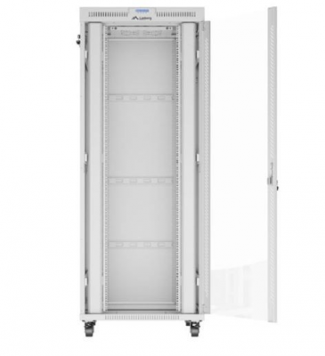 SZAFA INSTALACYJNA RACK STOJĄCA 19&quot; 42U 800X1000 SZARA DRZWI SZKLANE LCD LANBERG (FLAT PACK) V2