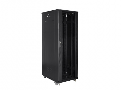 SZAFA INSTALACYJNA RACK STOJĄCA 19&quot; 47U 800X800 CZARNA LANBERG (FLAT PACK)