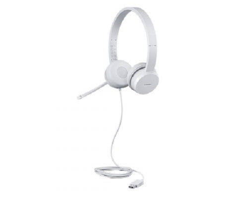 Słuchawki Na głowę LENOVO GXD1E71385 (1.8m /USB typ A wtyk/Jasnoszary)