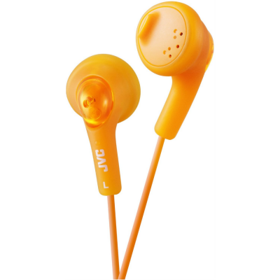 Słuchawki douszne JVC Gumy Pomarańczowy (1m /3.5 mm (niklowany) wtyk/Pomarańczowy)