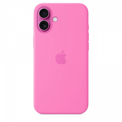 Etui silikonowe z MagSafe do iPhonea 16 Plus - piwonia